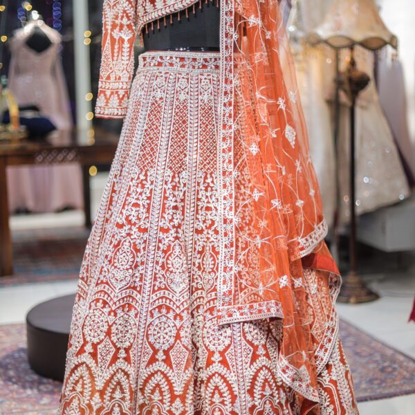 Terracotta Heritage Embroidered Lehenga Set